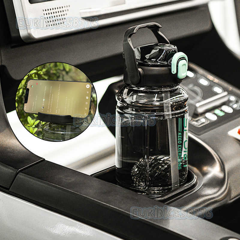 Sports Fitness Water Bottle Summer Large Capacity Water High Appearance Straw Cup Large Capacity Student Outdoor Space Cup H250911