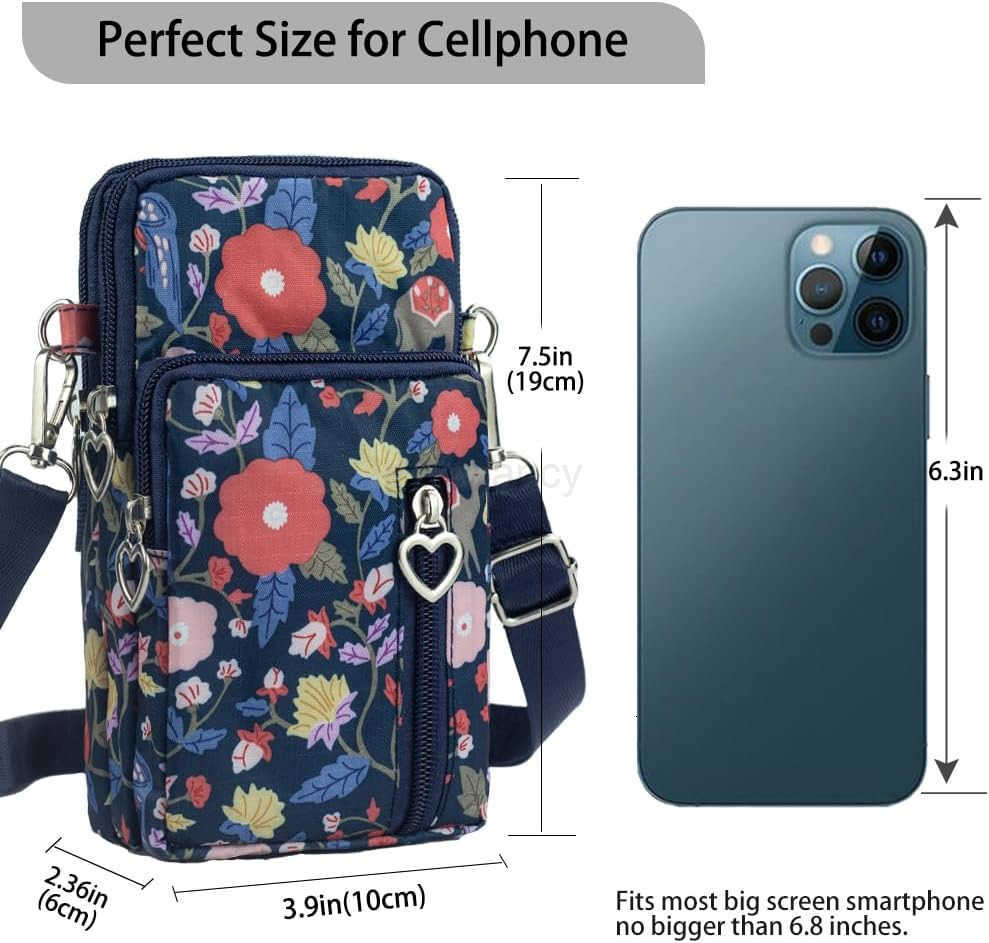 Small Crossbody Bag for Women Mini Phone Purses with Crossbody Strap and Wallet Nylon Arm BagW250911