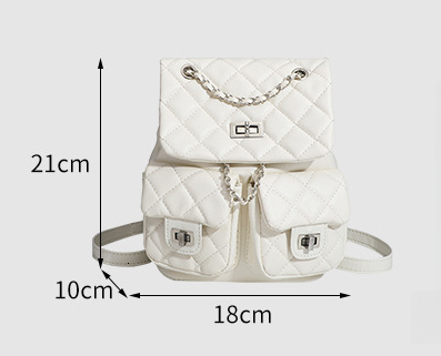 Free Shipping Designer Bag Korean Niche Mini Chain Lightweight Small Luxury Bag Backpack For Women 2025 New Style Student Commuter Double Shoulder Bag