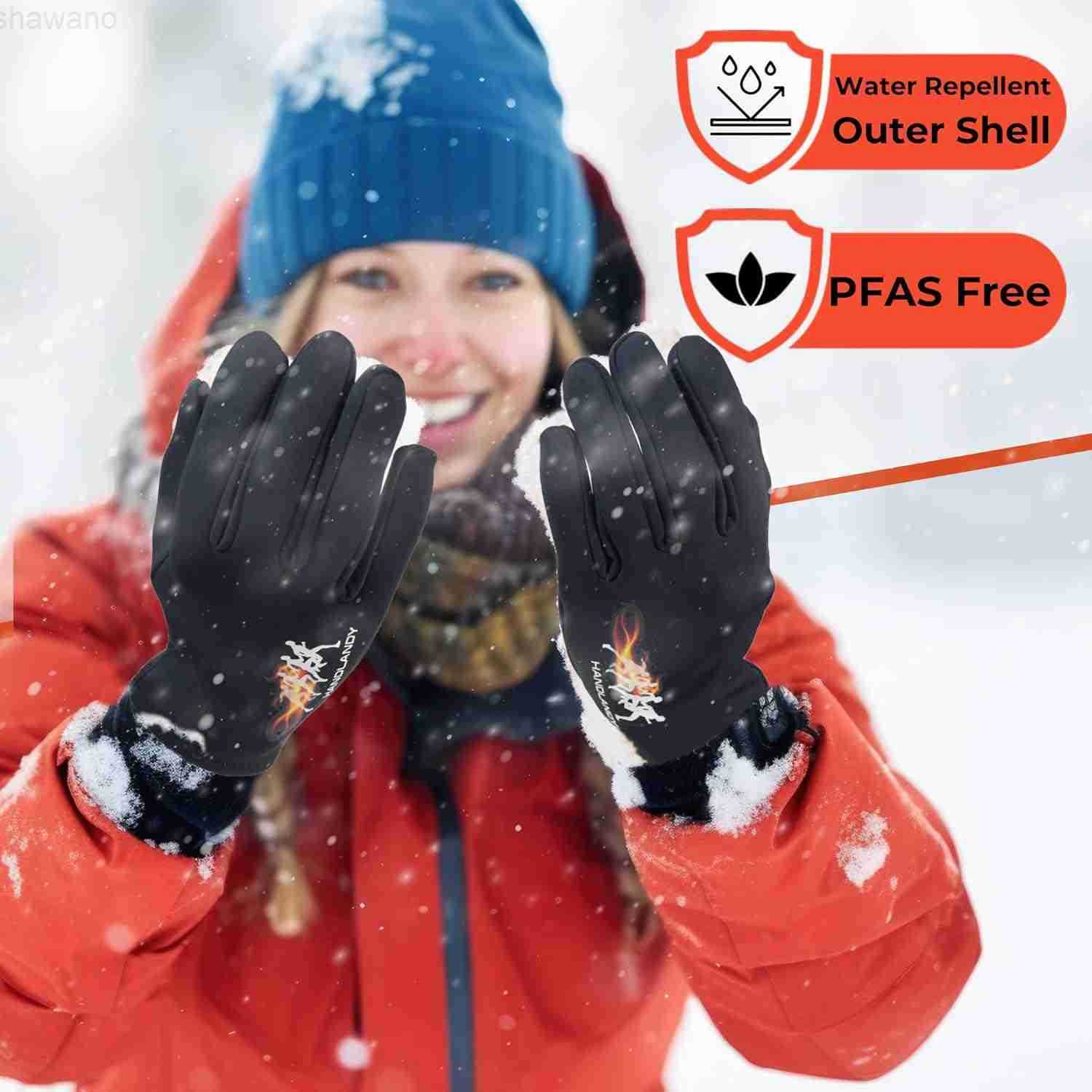 Winter Running Gloves for Women Men Windproof WaterResistant Thermal Touchscreen Liner Gloves for Cycling Hiking Driving Freezer WorkW250911