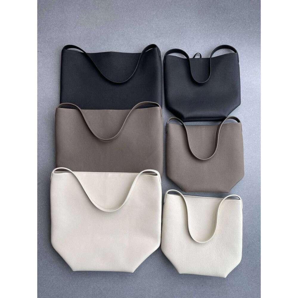 Soft Leather Bucket Large Capacity Tote High Quality Commuting Simplified Women's Fashion Shoulder Bag