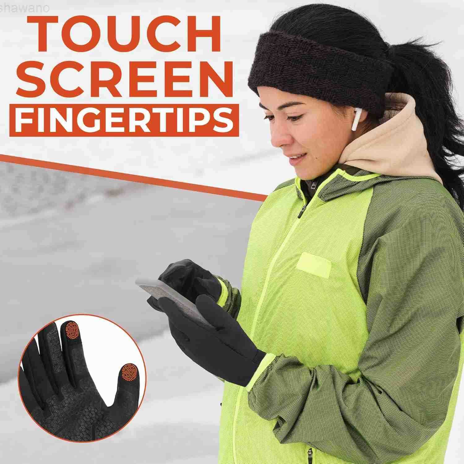 Winter Running Gloves for Women Men Windproof WaterResistant Thermal Touchscreen Liner Gloves for Cycling Hiking Driving Freezer WorkW250911