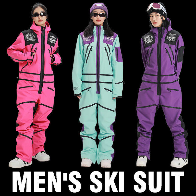 Professional Men's And Women's Snowboard Suit Thickened Couple Double Board One-Piece