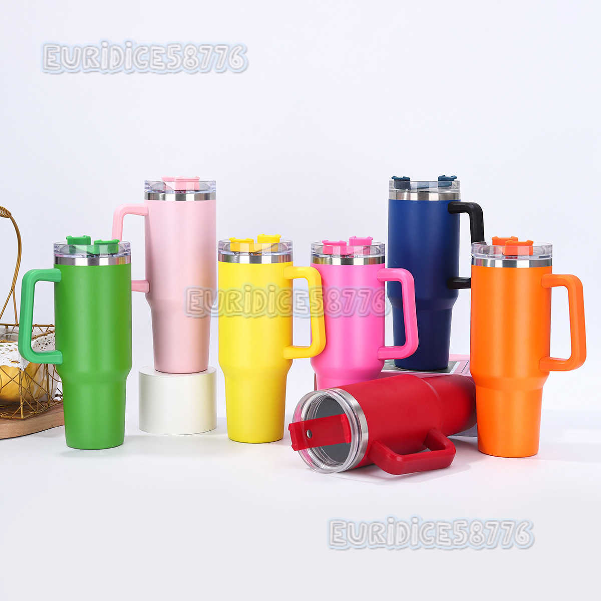 40oz Large Capacity Car Cup 304 Stainless Steel Insulated Cup Outdoor with Handle Gift Cup H250911