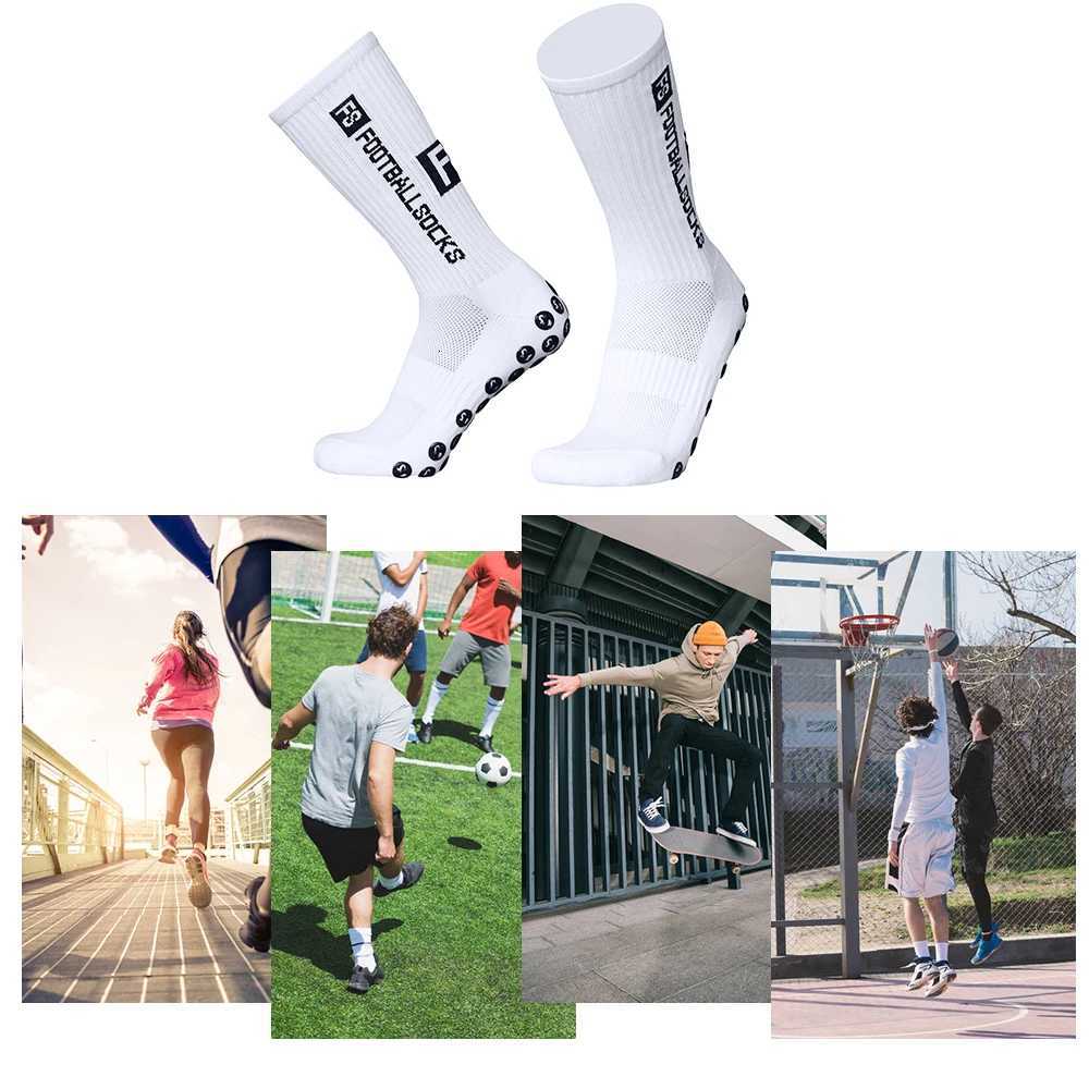 Outdoor Sports Running Socks Compression Stretch Socks Athletic Football Soccer Socks Anti Slip Socks with Grips D250911