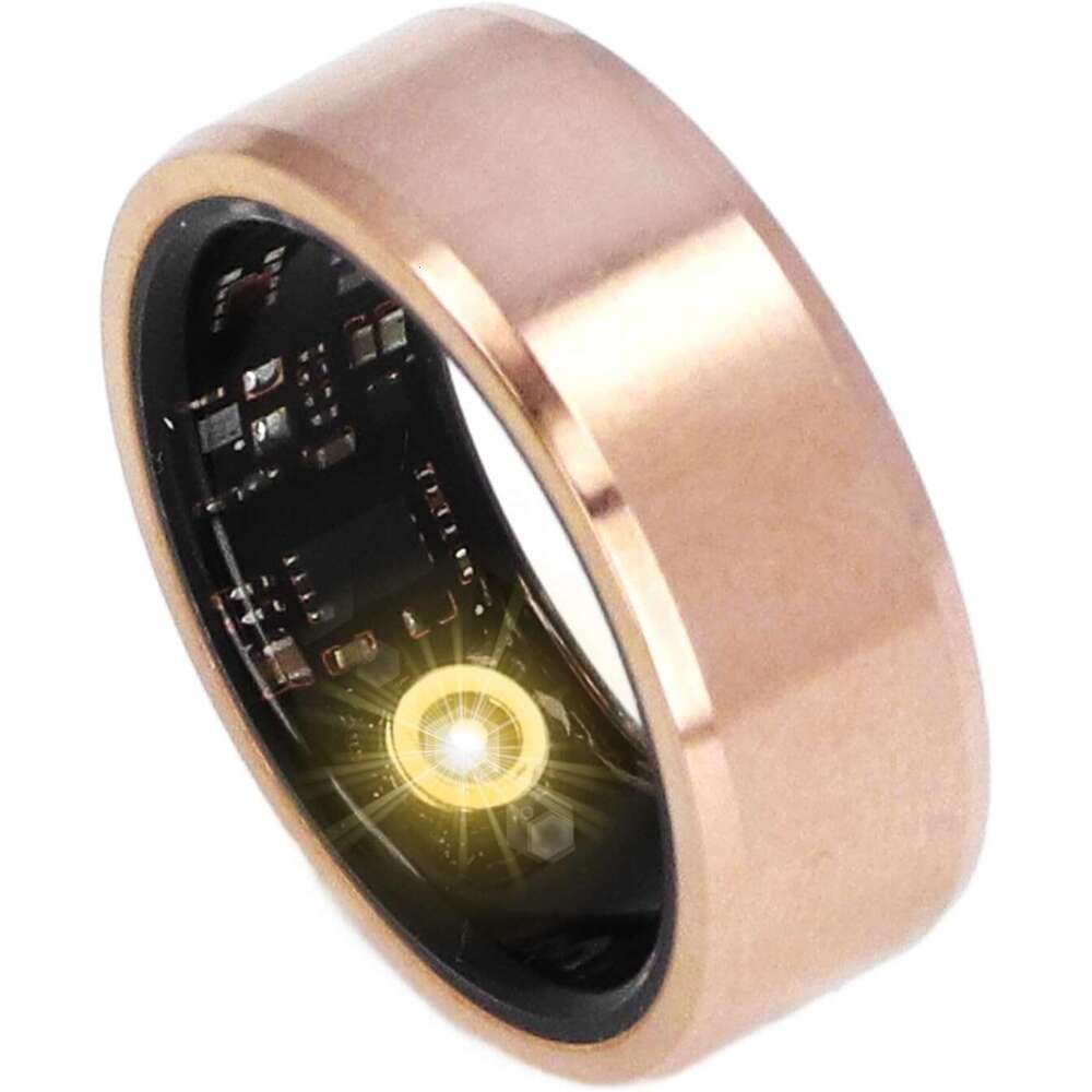 Yunir Smart Health Tracker, Fiess Tracker Ring Monitoring Sleep Quality and Heart Rate, Waterproof Wearable Healthy Data Recorder with APP