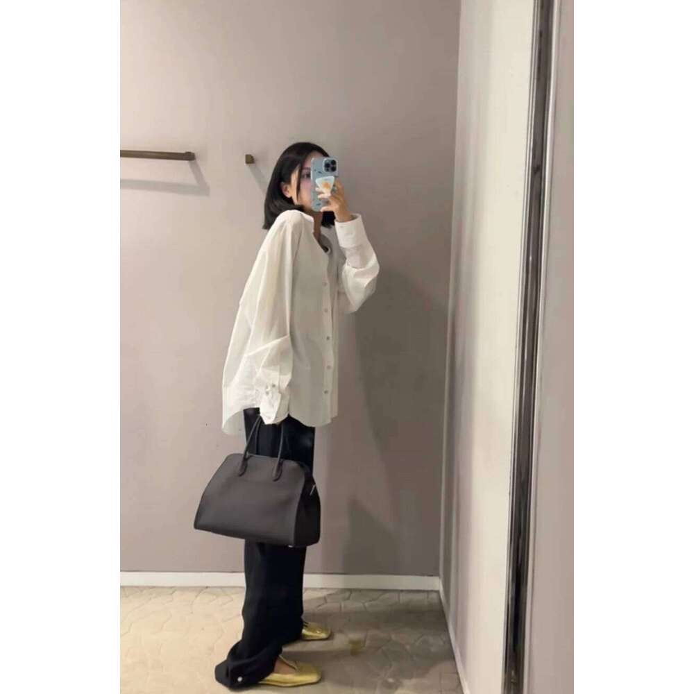 2025SSS Margaux 10/12/15 High Quality Tote Fashion Large Capacity Casual Shoulder Bag Commute Suede Handbag