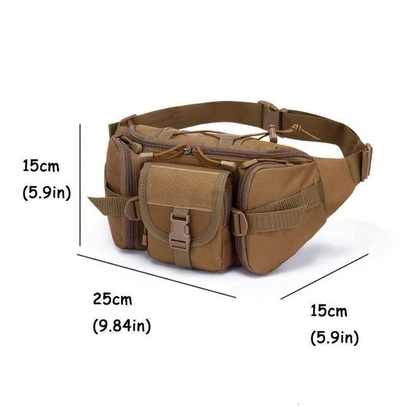 Outdoor Walking Large Capacity Sports Fanny Pack Tactical Waterproof Oxford Cloth Multifunctional Chest Bag Leisure Fanny Pack Z250911