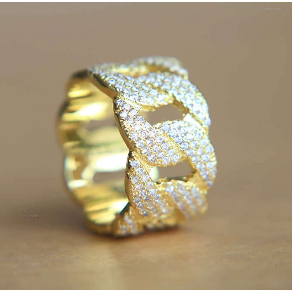 Ring, 2024 new jewelry brand designer Moissanite dia ring, ice-covered men's hip-hop ring