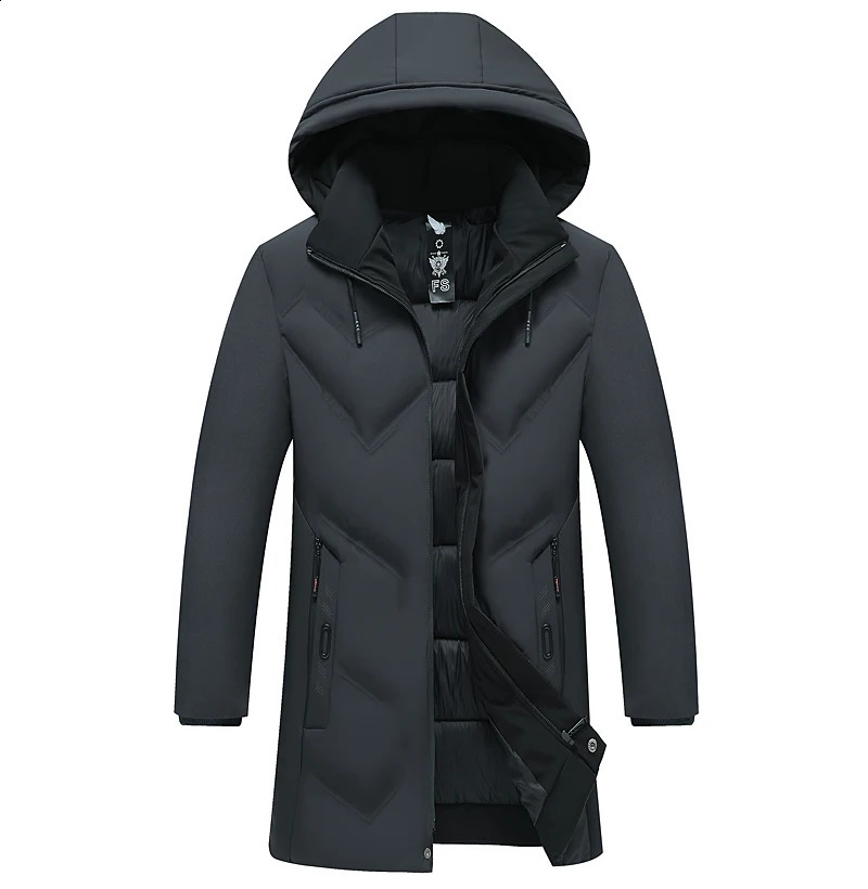 Top Grade ner Men Parka Jacket Thick Casual Fashion Long Windbreaker Hooded Bubble Coats Mens Clothes 250911