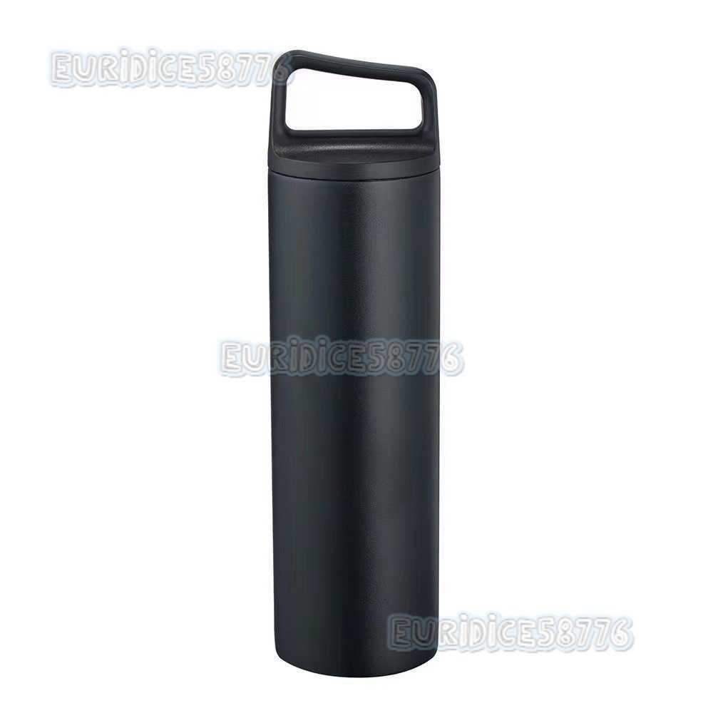304 Stainless Steel Handle Insulated Outdoor Portable Straight Cup American Wide Mouth Sports Water Bottle H250911