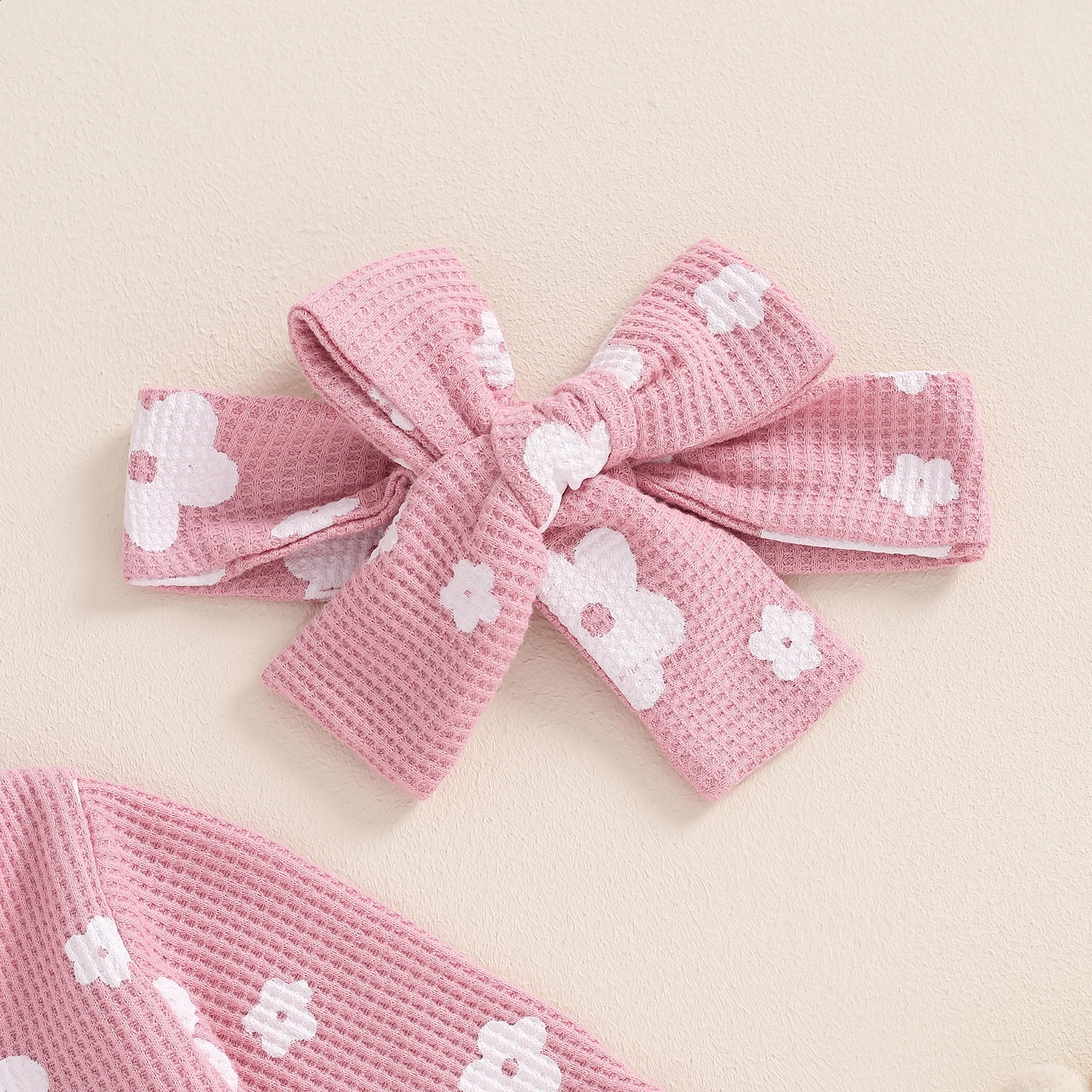 Toddler Baby Girls Floral Footies Jumpsuit and Headband Children Cotton Long Sleeve Frills Zipped Autumn Spring Kids Clothes 250910