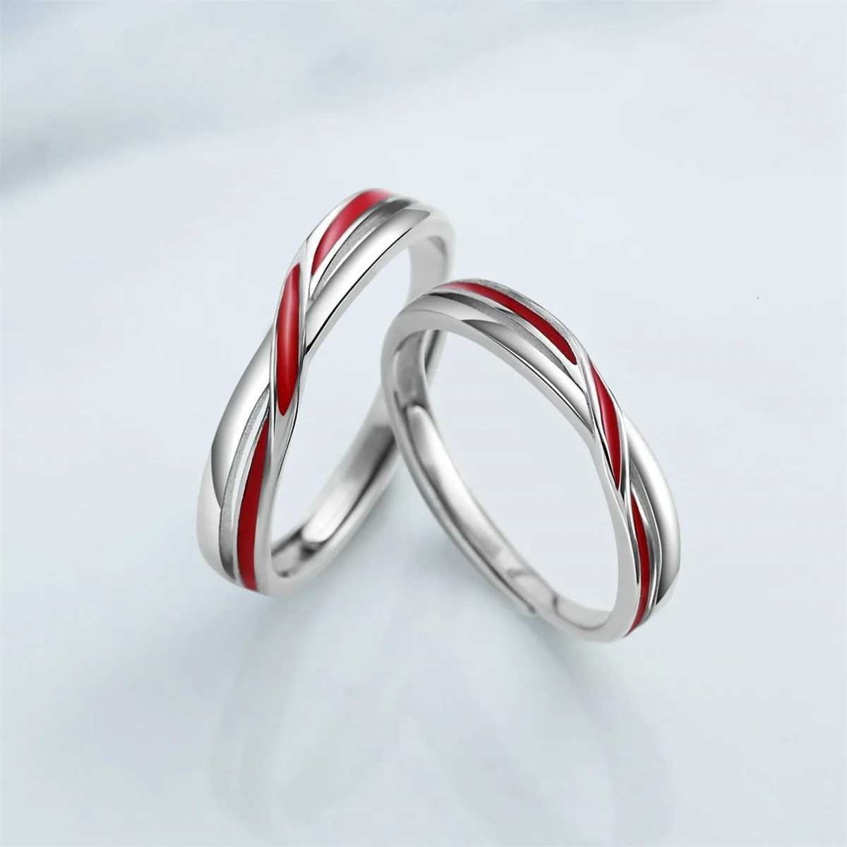 Adjustable Couple Rings with Red String Wedding Rings and Promise Rings Valentines Day Gifts for Men and Women W250911