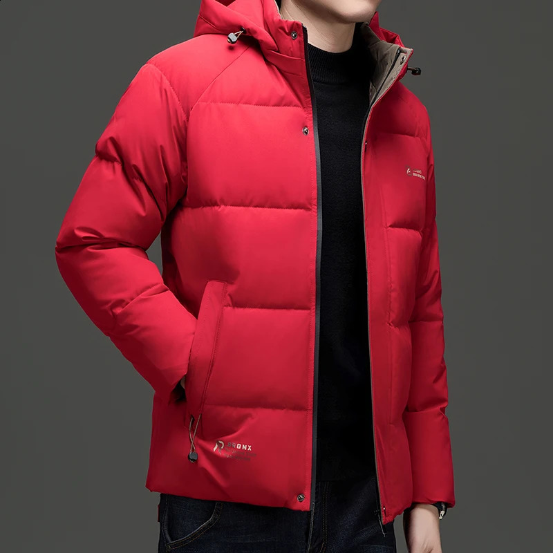Top Grade ner Men Parka Jacket Thick Casual Fashion Hooded Cropped Windbreaker Quilted Bubble Coats Mens Clothes 250911
