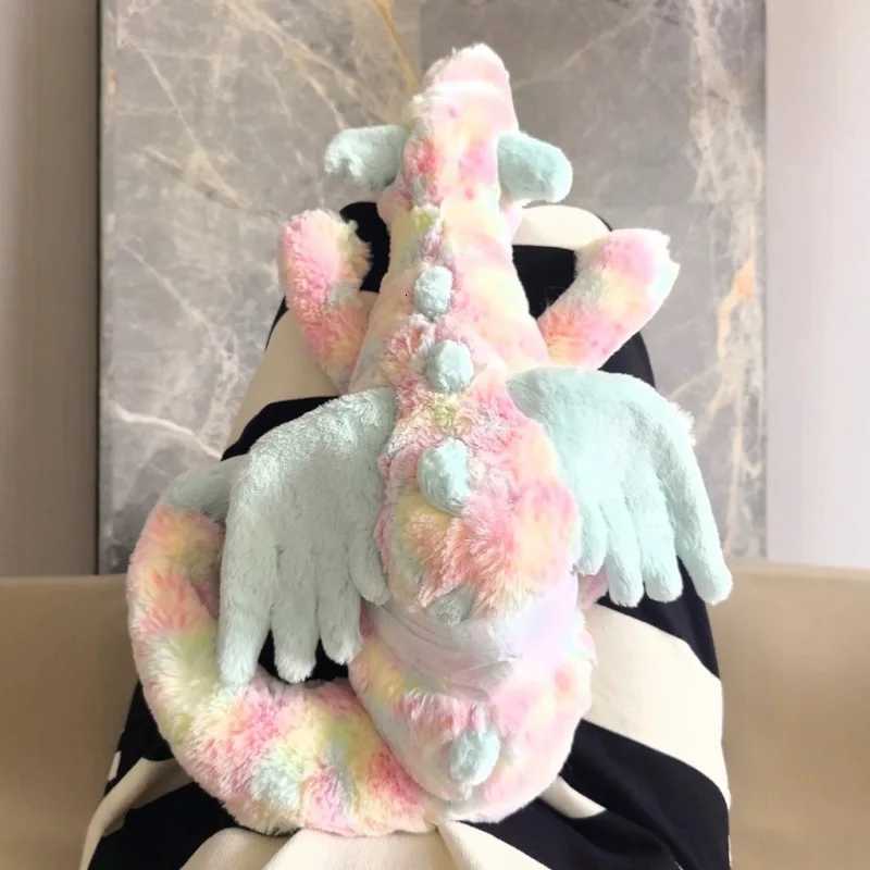 New Dragon Dolls Toys 50cm Rainbow Dragon Match to Calm Cats and Dogs Pets Soft and Comfortable Pillow Holiday Gifts