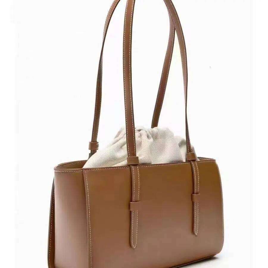 New Commuter Large Capacity Tote Handbag Handheld Single Shoulder Crossbody Bag Female Casual Niche Lining Shopping Bags