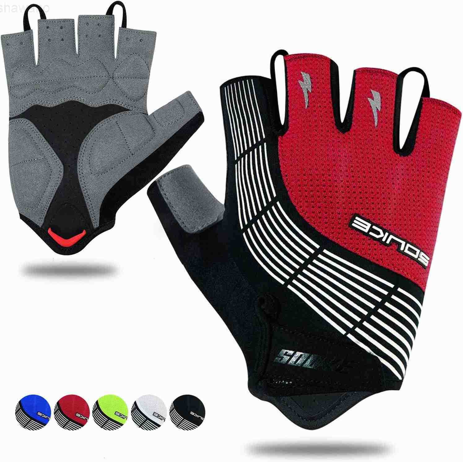 Sports Cycling Bike Gloves Padded Half Finger Bicycle Gloves with ShockAbsorbing AntiSlip Breathable MTB Road Biking Features for Men WomenW250911