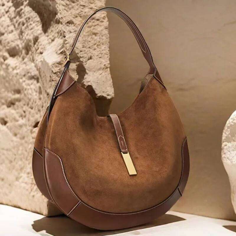 Designer New Suede Vintage Shoulder Women Bags Ladies Large Capacity Tote Underarm Bag