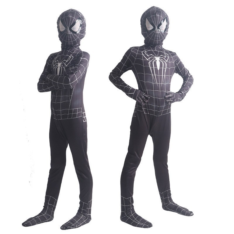 Disney Halloween Spiderman jumpsuit tight-fitting costume Halloween children's performance role-playing costume baby costume designer children�