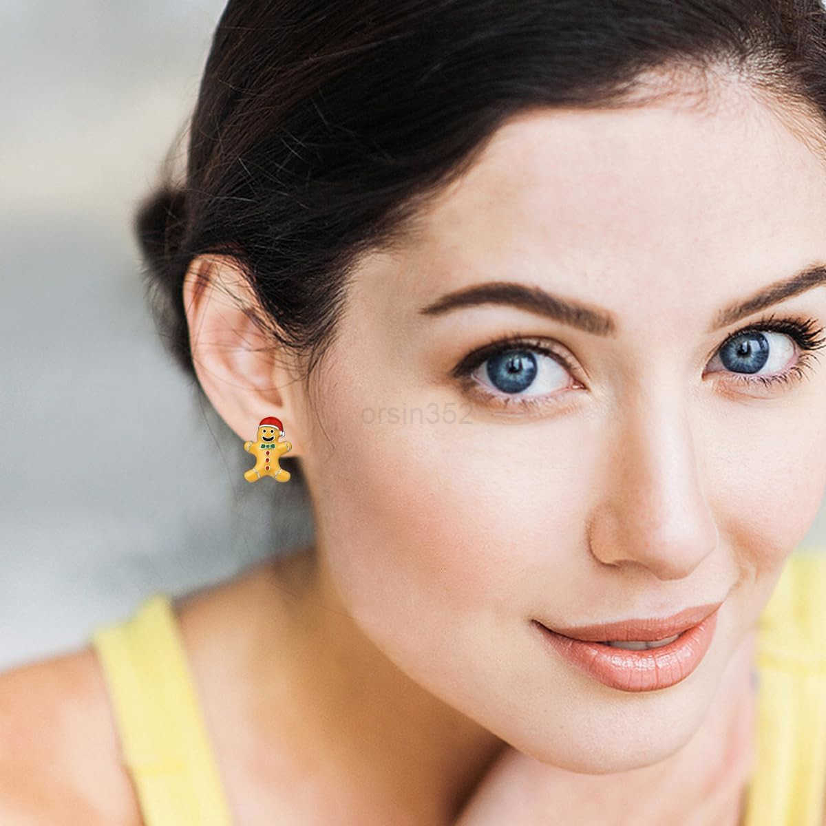 Christmas Reindeer Snowman Santa Christmas Tree Earrings for Women Sterling Silver Hypoallergenic Winter Party Christmas Stud Earrings Christmas Jewel