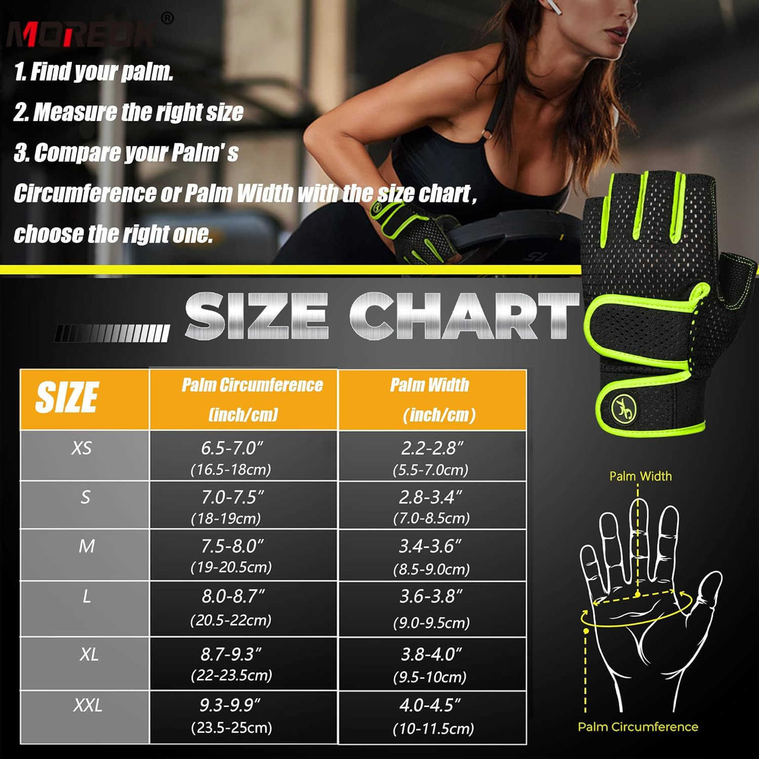 Workout Gloves Padded Weight Lifting Gloves for MenWomen 3MM Gel Fingerless Grip Gym Gloves Fitness Gloves for ExerciseHangingWeightlifting Cycling Pu