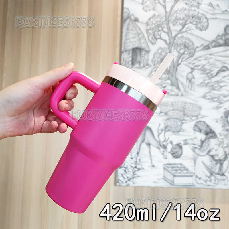 New Ice Tyrant Handle Cup Straw Cup 304 Stainless Steel Insulated Cup Portable Car Cup H250911