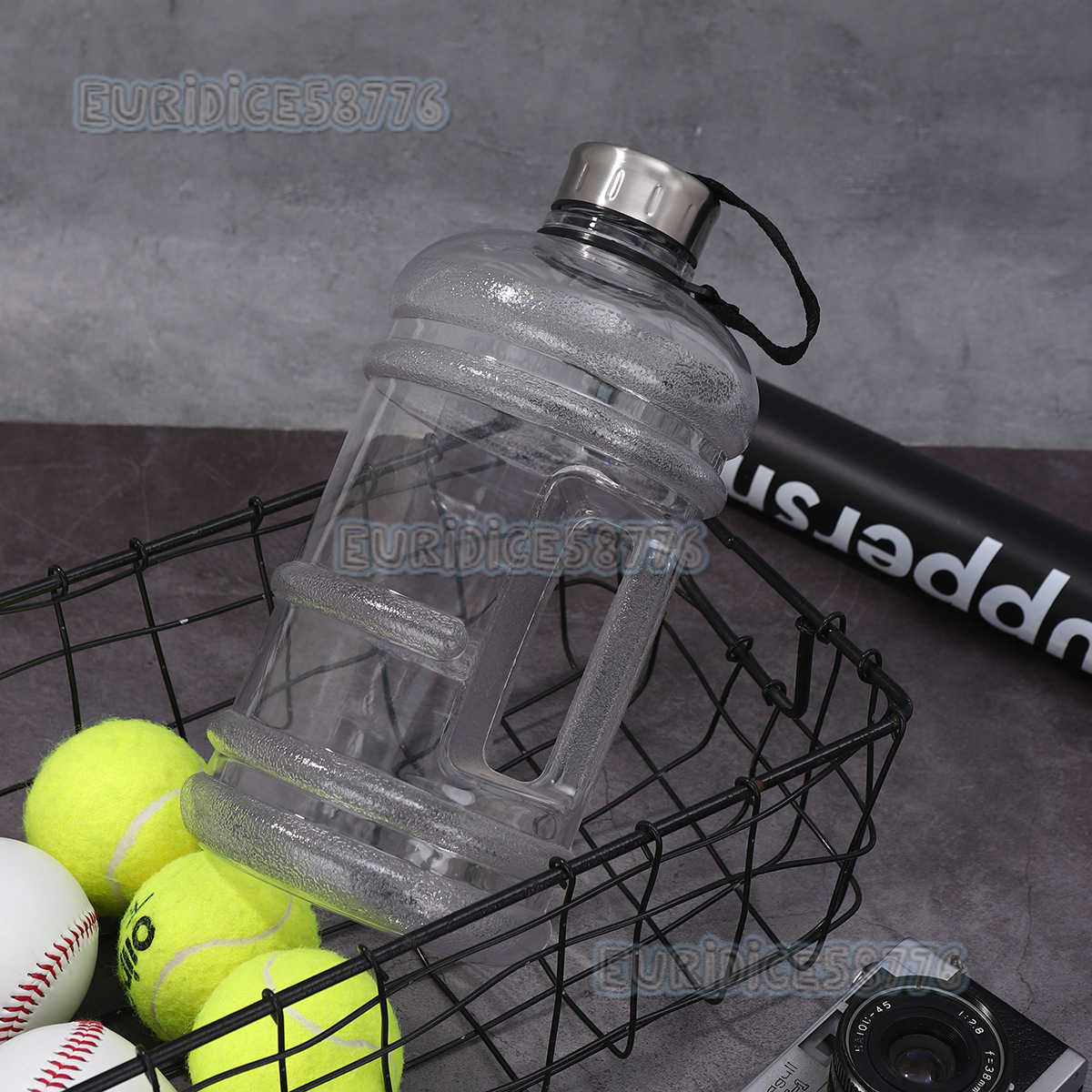 New Plastic Fitness Sports Water Bottle 22l Portable Steel Lid Shatterproof Ton Bucket Large Capacity Outdoor Water Bottle H250911
