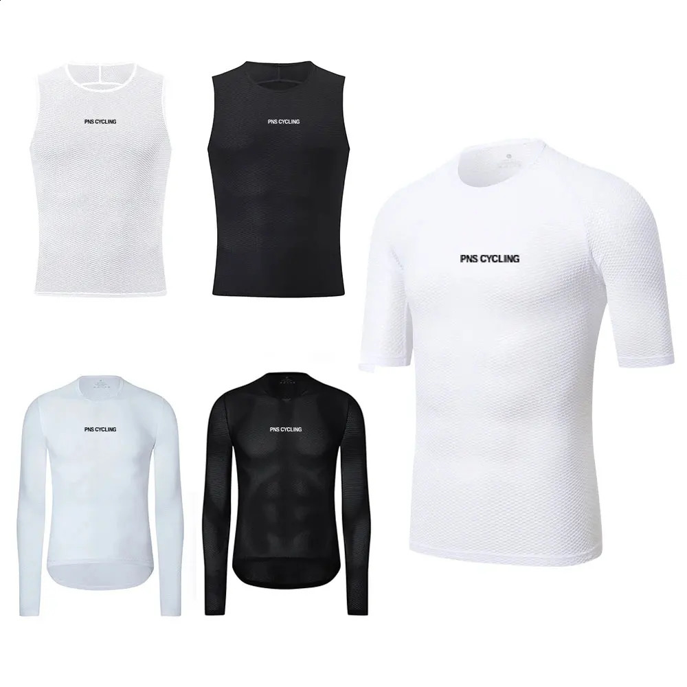 Men Cycling Base Layer Sleeveless Mesh Breathable Quick Dry Cycling Jersey MTB Road Bike Undershirt Pro Team Bicycle Underwear 250911