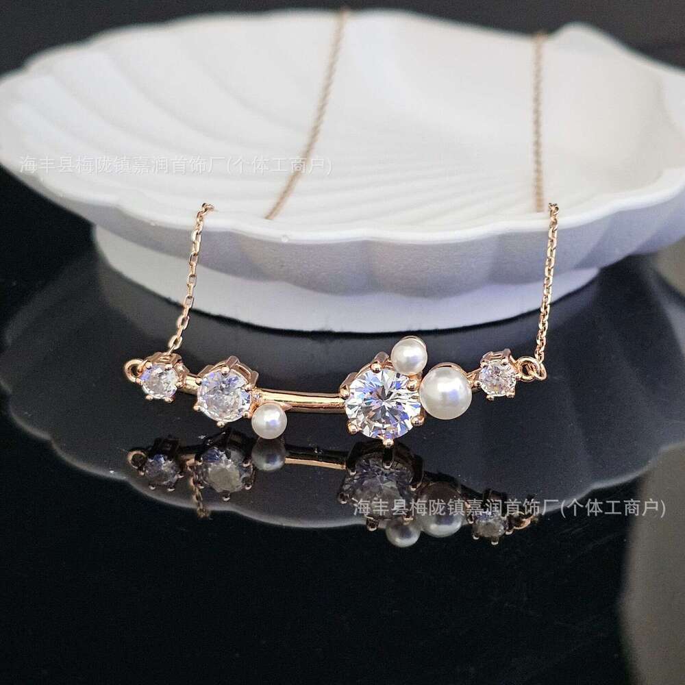 Shijia Constella Imitation Pearl Crystal Necklace Bracelet Series Versatile Elegant High-end Jewelry