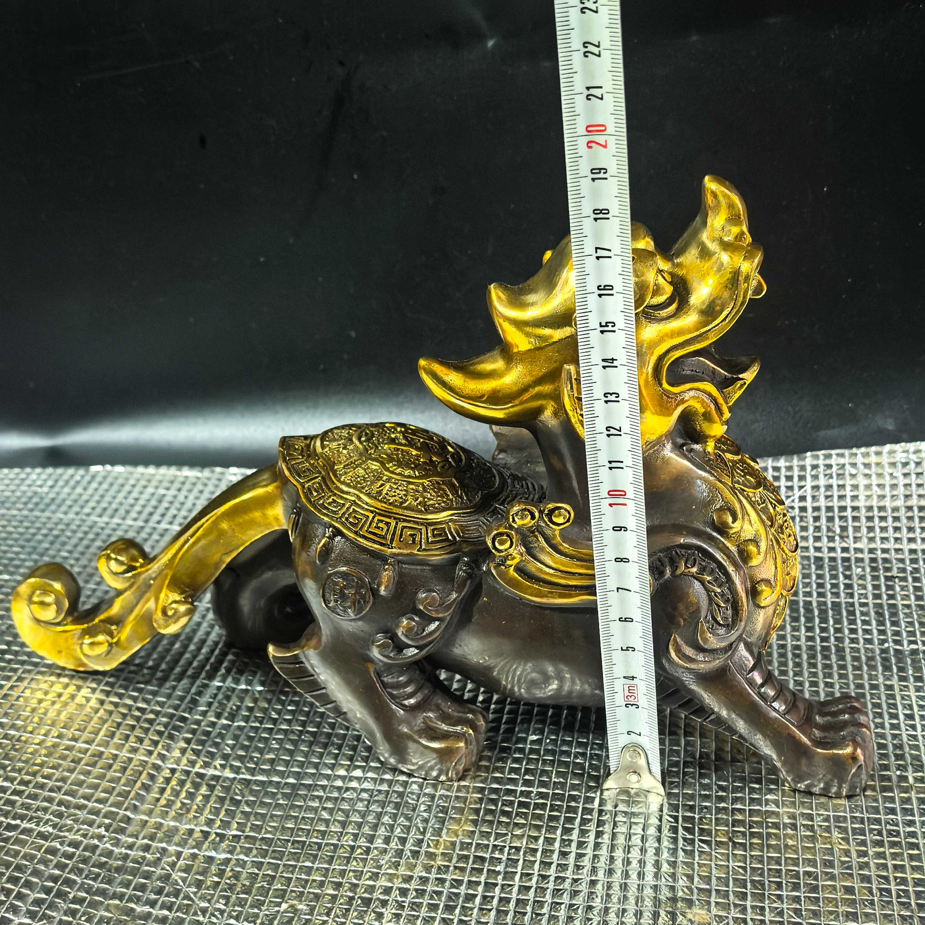 Antique bronze collection:, Lucky Pixiu, exquisite craftsmanship, fine workmanship! A pair