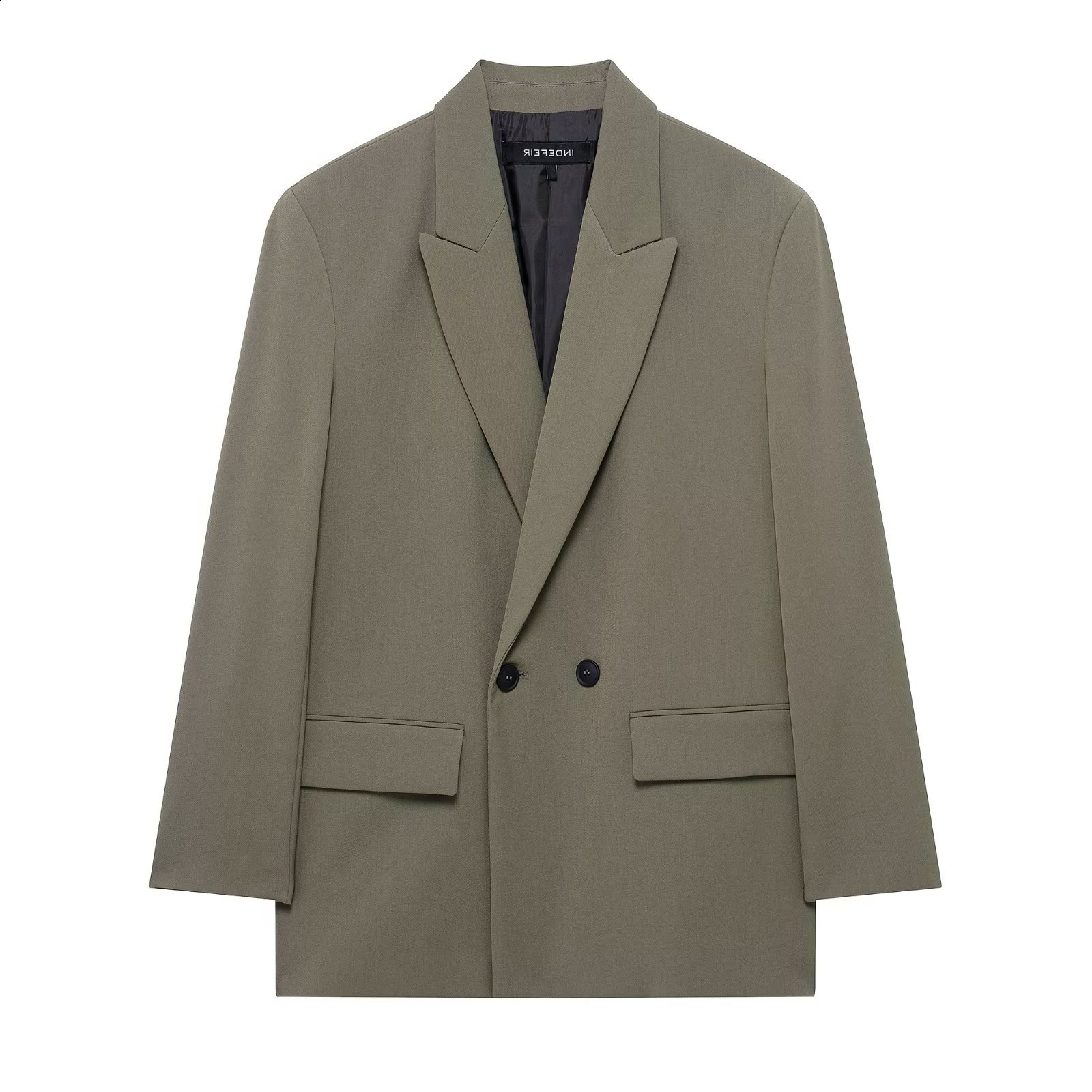 TAOPZA Spring Summer New Womens Commuting Style Lapel DoubleBreasted Elegant Versatile Blazer 250613