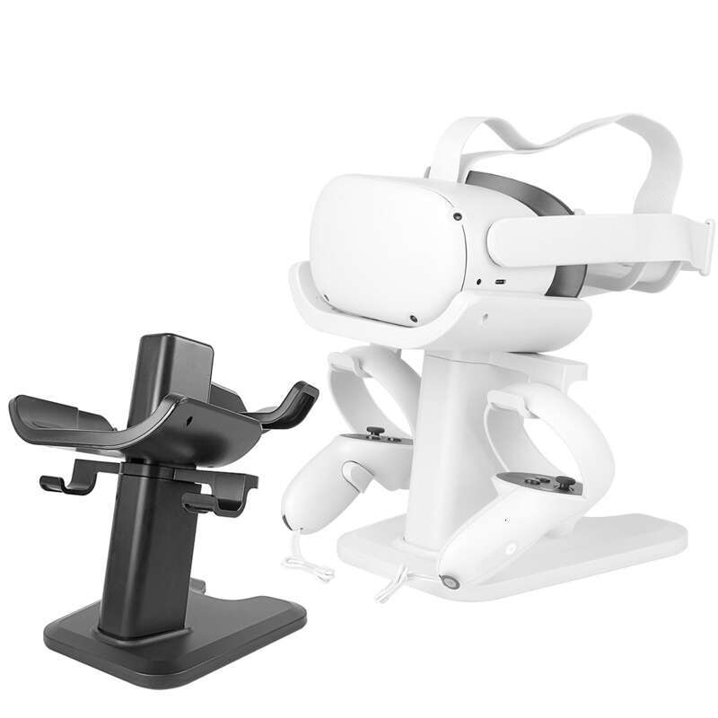 VR Stand Headset Display And Controller Holder Mount For Meta Quest White