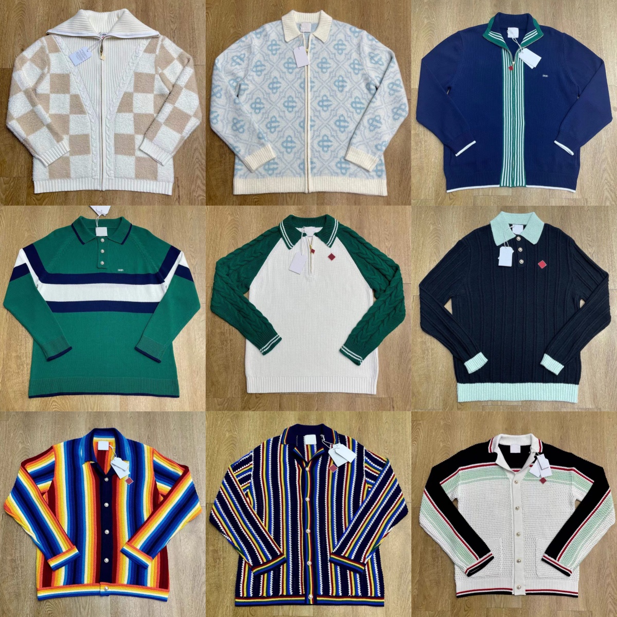 New Designer Knitted Sweaters Men and Women Fashion Loose Jackets Zipper Long Sleeved Sweater