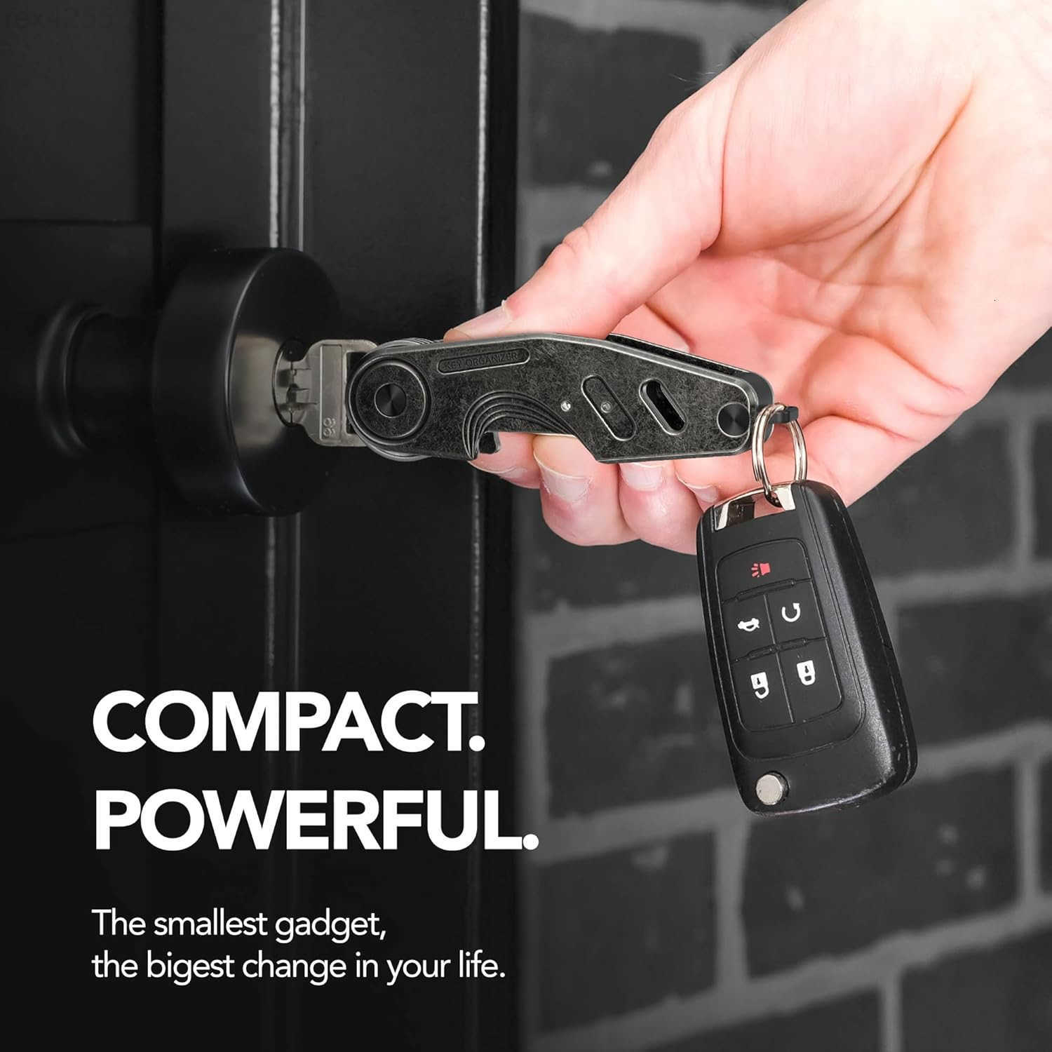 Key Organizer Compact Key Holder Minimalist ClutterFree EDC Smart Keychains Metal Car Key Chain Secures 26 keysW250911