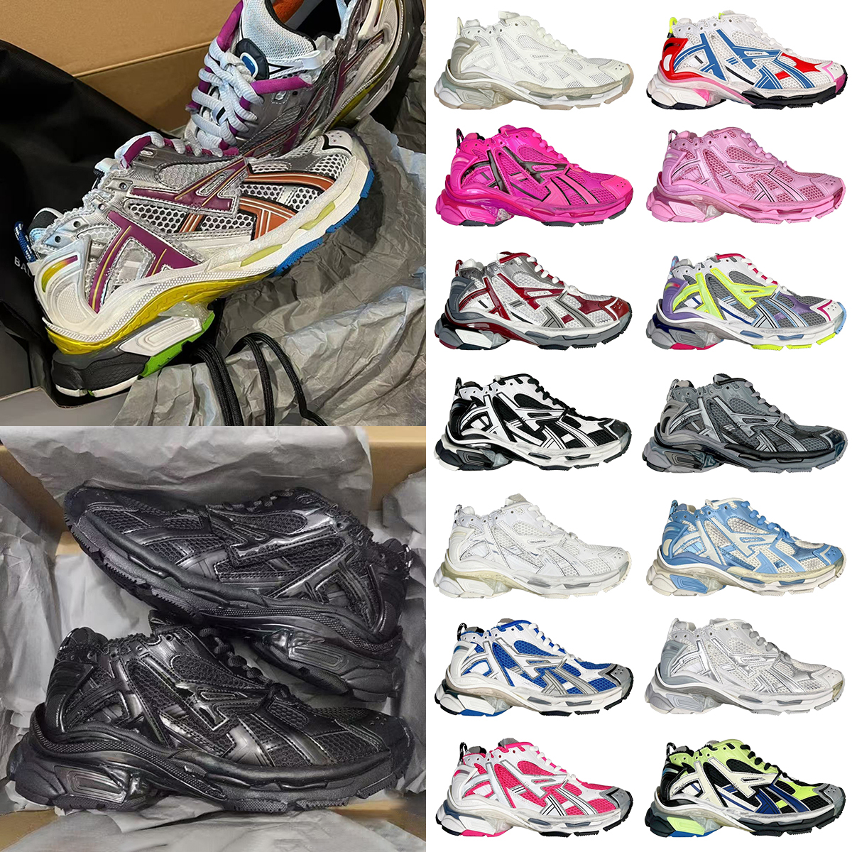 shorts 2025 Designer New Style Running Shoes Runner 7.5 Transmit Unisex Casual Sneakers Retro Design Jogging Hiking Trainers Top Quality shoes 7.0
