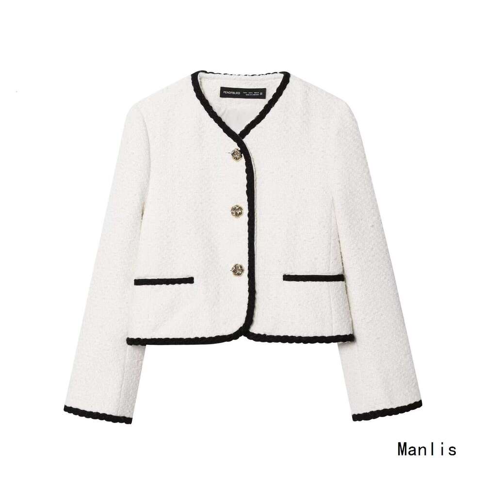 2025 New Fashion Elegant Women's Small Chanel Style Trimmed Fleece Jacket 1293054