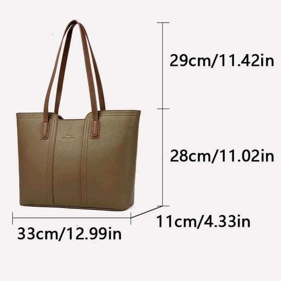 Solid Big Hand Bag For Women Designer Shoulder Top Handle Bags Large Capacity Tote Ladies Purses And Handbags Sac A Main