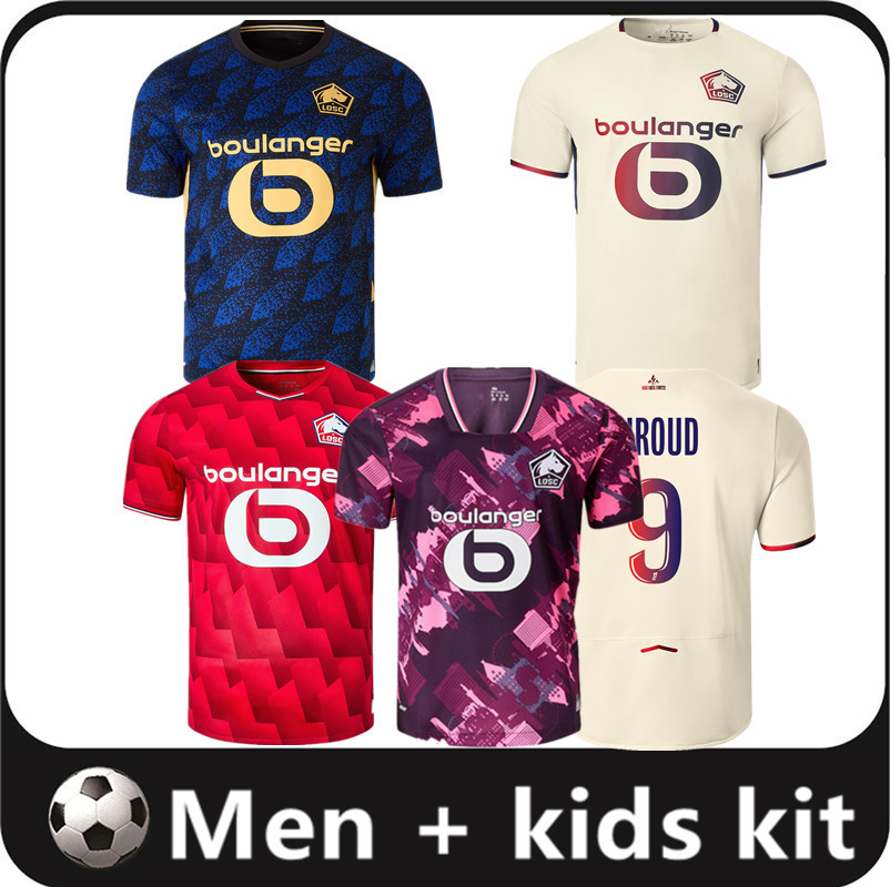25 26 LOSC Lille soccer jersey GIROUD DAVID FONTE BURAK BAMBA YAZICI football shirts 2025 2026 JIKONE R.SANCHES T.WEAH L.ARAUJO maillots Adult Kids kit Player version