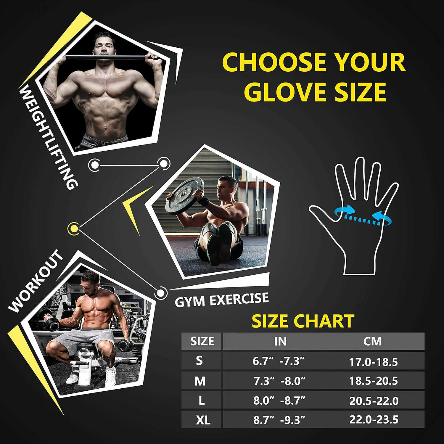 Workout Gloves for Men FullFinger Weight Lifting for Men Gym Full Hand Gloves for Weightlifting DeadliftW250911