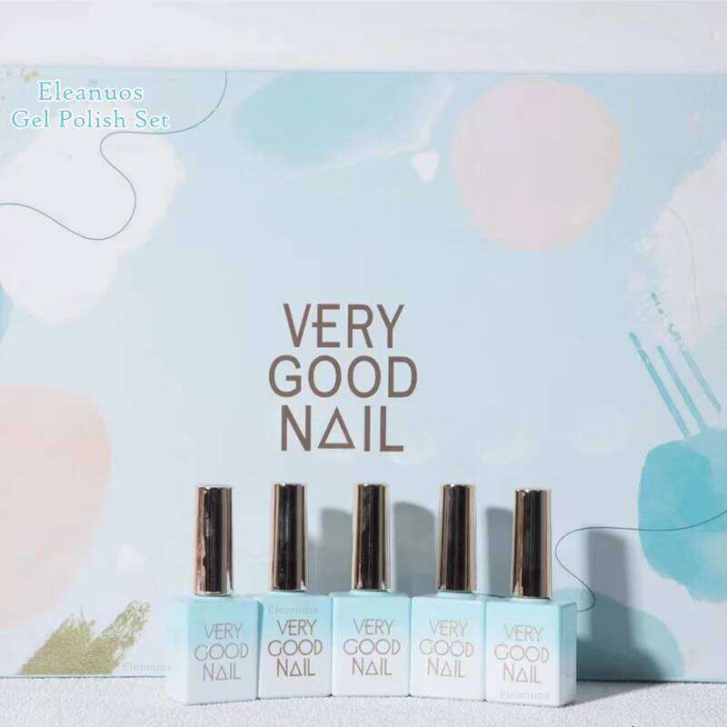 Eleanuos Popular Polishing 40 Color Mixed Clearcoat Semi Permanent Soaking Shiny Winter Gel UV LED Nail Salon Aron 15Ml