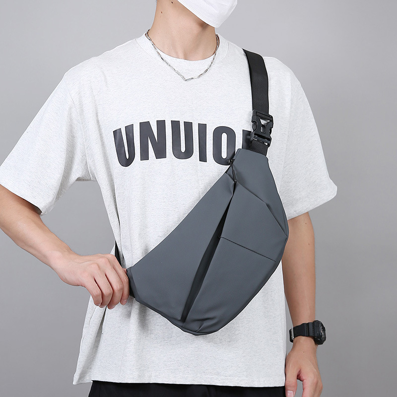 New Free Shipping Men S Chest Bag Korean Designer Bag Version Casual Simple Fashion Single Shoulder Bag Anti Theft Close Fitting Commuter Luxury Bag C