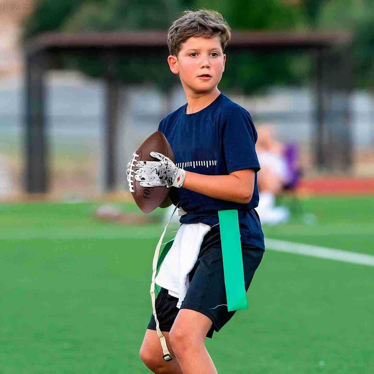 Football Gloves Youth Enhanced Grip Silicone Wide Receiver GlovesW250911