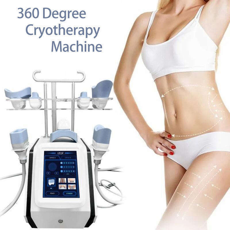 Hot Hot Hot Professional 2 Handles 360 Cryolipolysis Machine Cryotherapy Body Slimming Cellulite Reduction Double Chin Removal Body Shaping 7 Changeab
