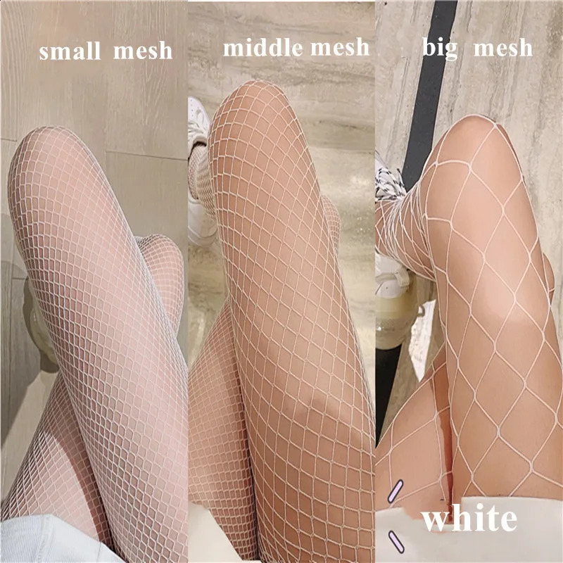 Sexy Womens Long Fishnet Body Stockings Fish Net Pantyhose Mesh Nylon Tights Lingerie Black Summer Thigh High Waist Hosiery 250911