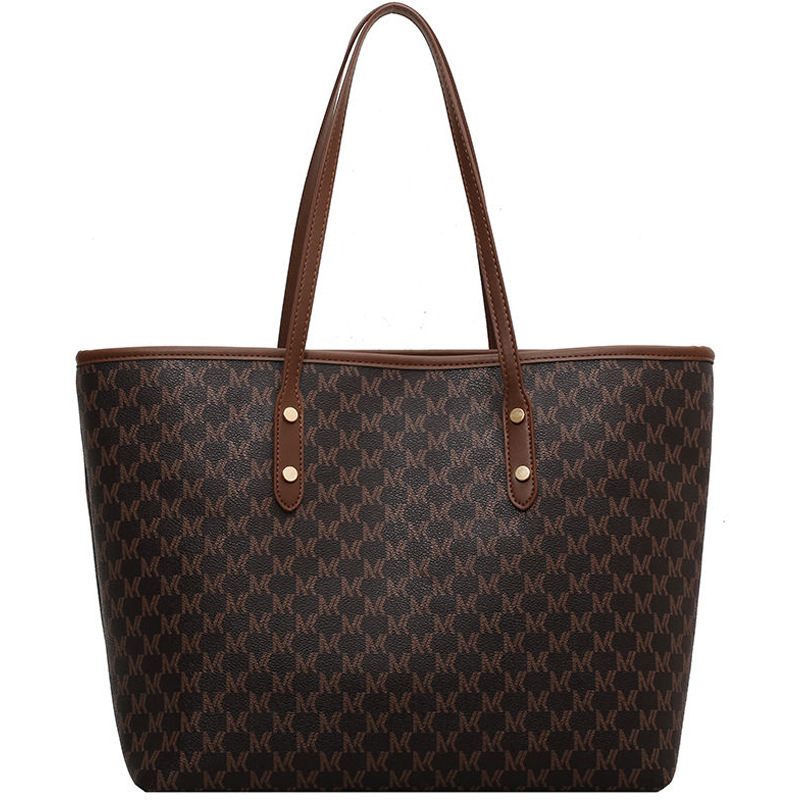 Free delivery designer bags Large capacity tote bag women retro armpit bag commuting handbag shoulder bag Detachable white black