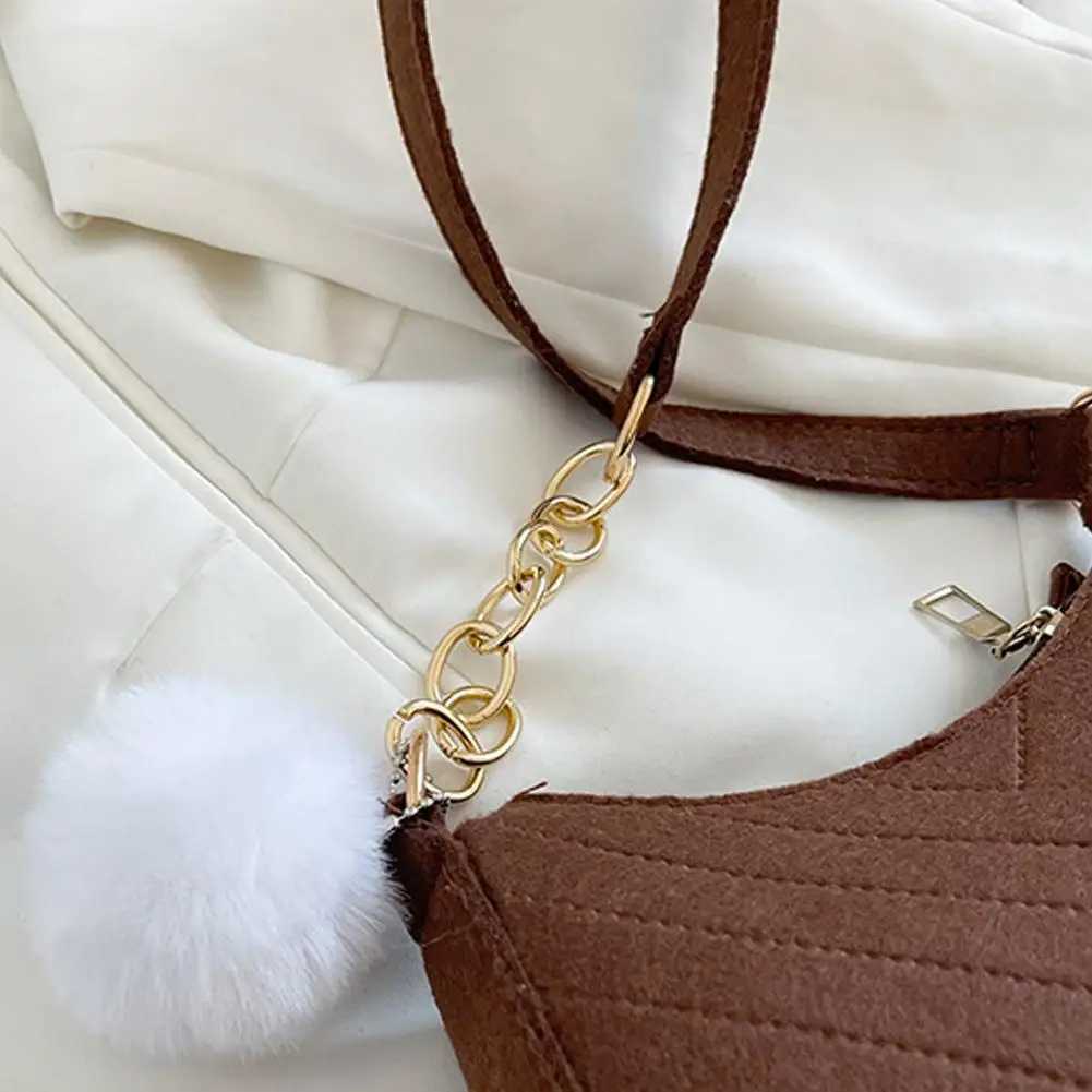 Mini Women Shoulder Bags Fashion Felt Womens Bag Design Advanced Underarm Handbags Mini Saddle Bag W250911