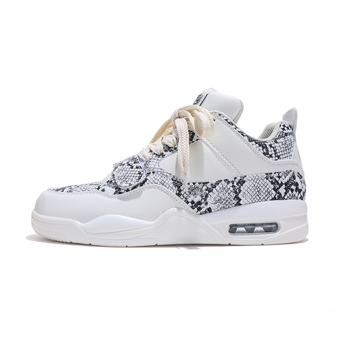 Jifffly Men's Sneakers 2025 Summer New National Trend Python Pattern Versatile Sports Couple Style Trendy Shoes