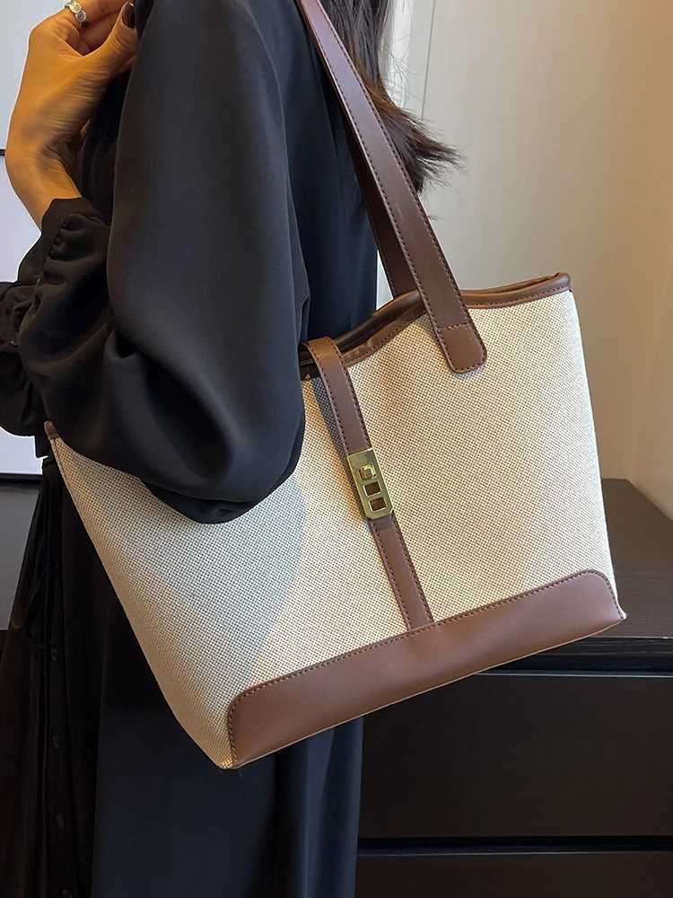 Trendy Large Capaci Canvas Tote Bag 2025 New Sle Commuter Bag Versatile Student Class Single oulder Tote Bag Z250911