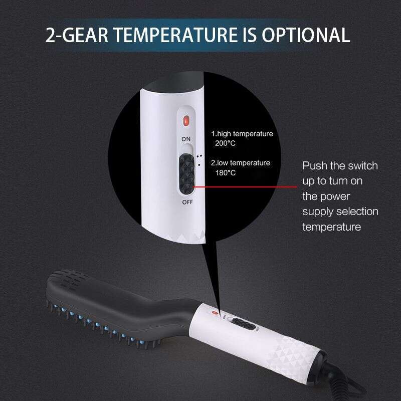 2024 Beard For Men Straightening Comb Hair Anti-Scald Ionic Straightener Brush