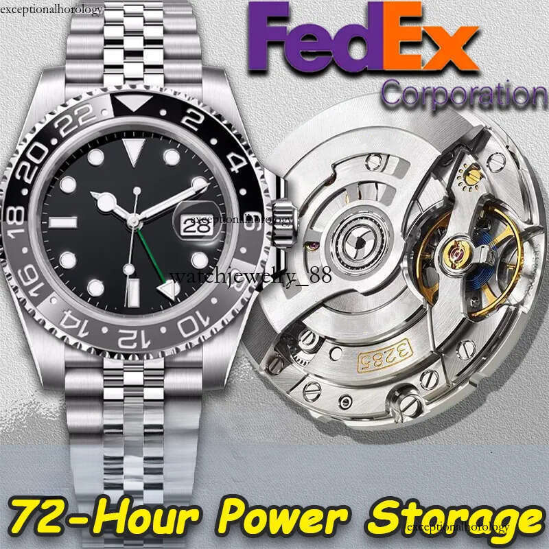 Mens High Quality 904L Clean factory Top 3285 Watch Automatic nical Movement 1:1 Ceramic Circle Gmt Standard Time 40mm WaterProof 2024 Wayne